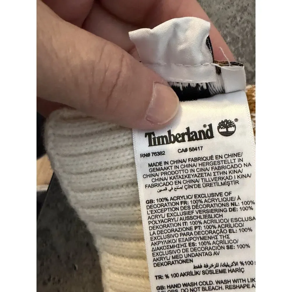 Timberland Buffalo Plaid Scarf‎ Knit Rectangle Preppy Academia Outdoors Camp